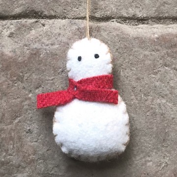 Felt Hanging | Snowman | Tiny Felt Hanging | Snowman | Tiny
